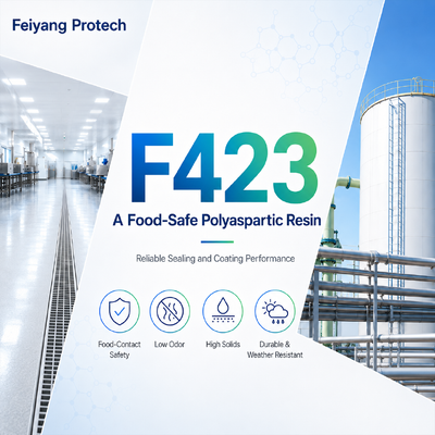 F423 — راتينج متعدد الأسبارتيك آمن للطعام لأداء موثوق في الغلق والطلاء